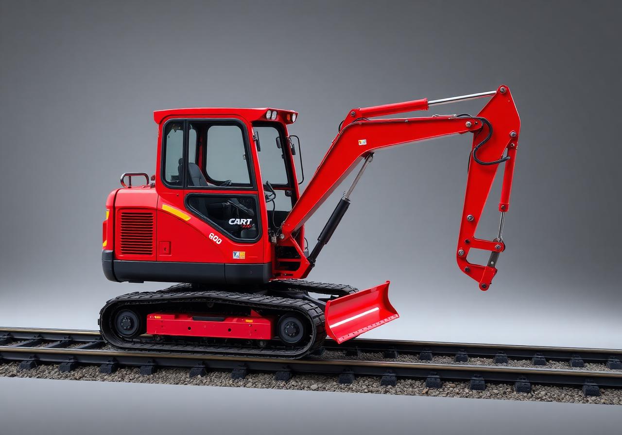 Kompakter Zweiwegebagger